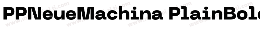 PPNeueMachina PlainBold字体转换